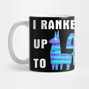 I Ranked Up To 4 Birthday Video Game Llama Mug